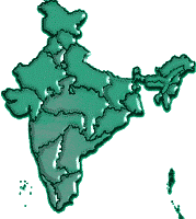 Map of India showing Karnataka
